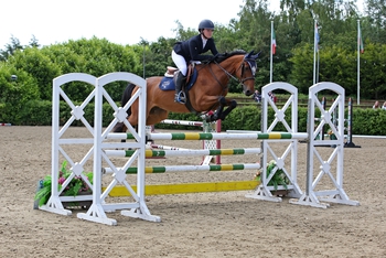 Courtney Young secures the Blue Chip Pony Newcomers Second Round at The College Equestrian Centre, Keysoe